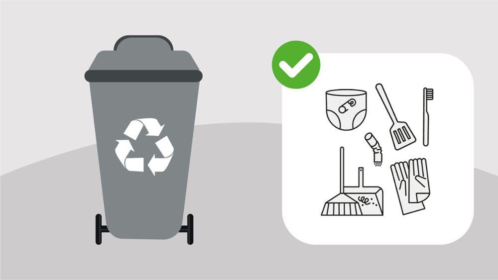 Qué basura tirar en el colector gris o de resto