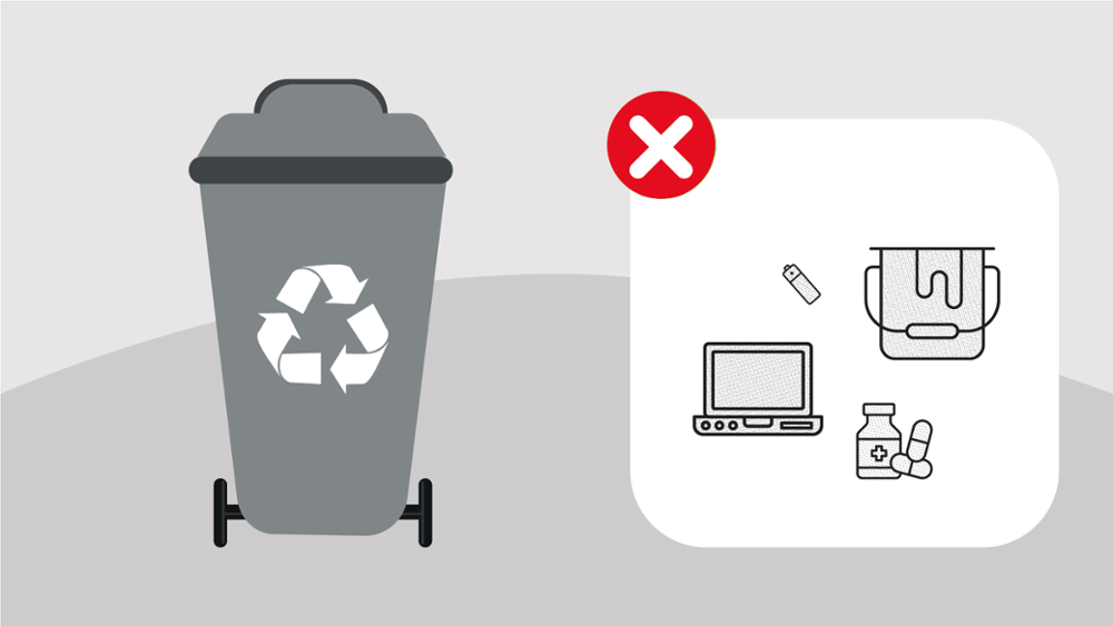 Qué basura no tirar en el colector gris o de resto