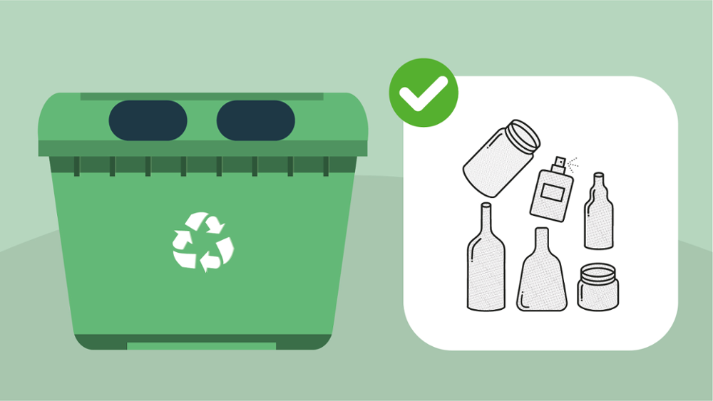 Qué basura tirar en el colector verde o de vidrio