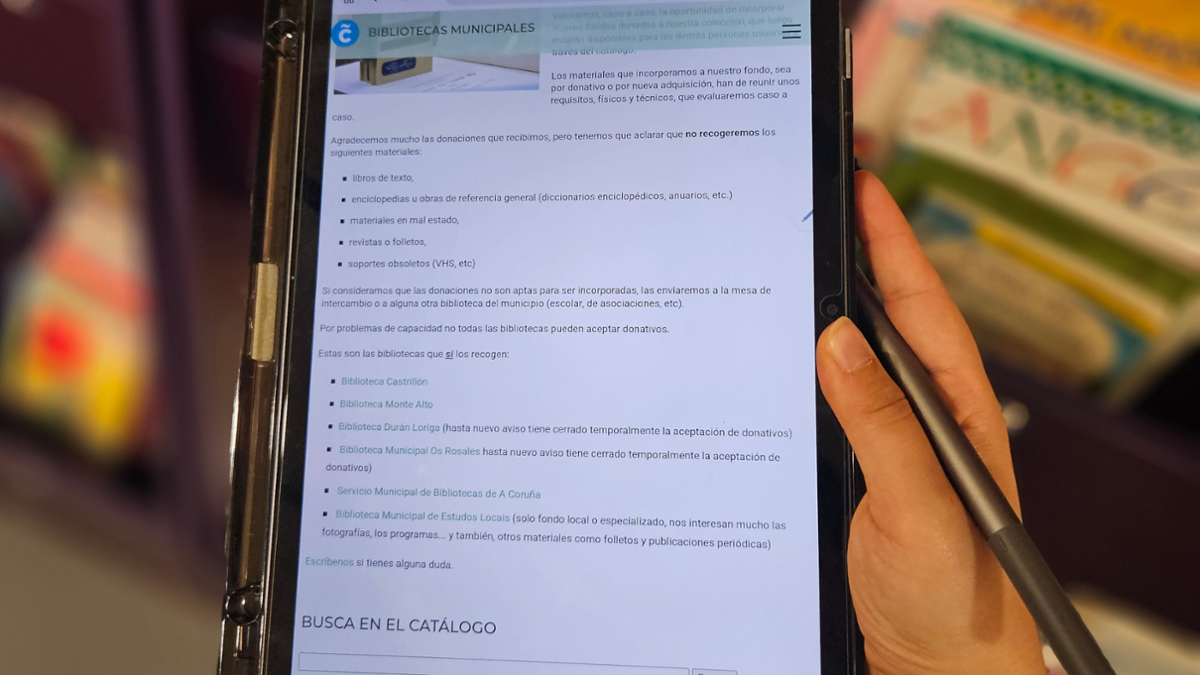 usando tableta na biblioteca Fórum