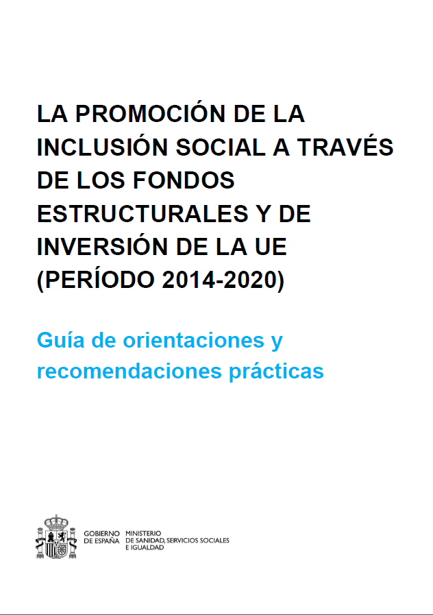 Imaxe da primeira páxina do documento da promoción da inclusión social.