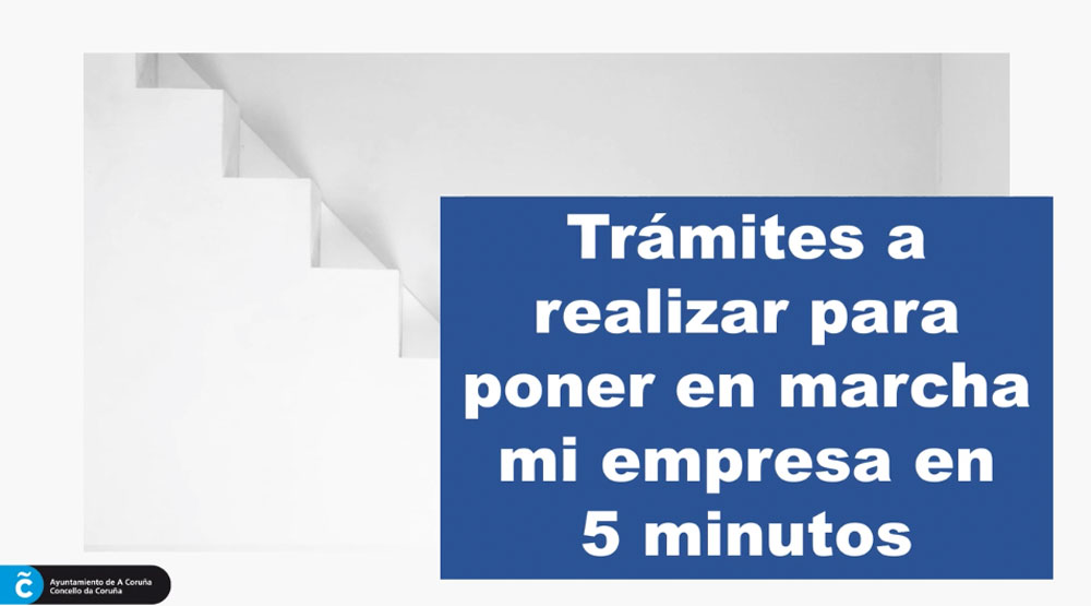 Portada presentación sobre los trámites para poner en marcha una empresa