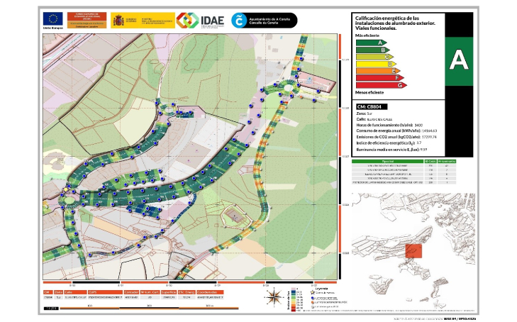 mapa do proxecto IDAE