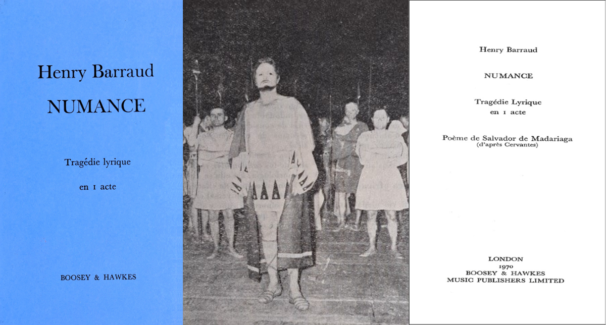 Folleto y representación de Numance