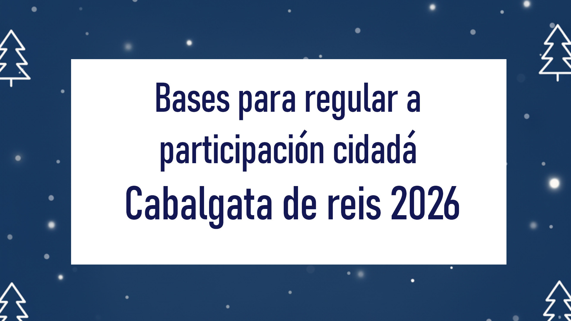 Cabalgata 2026
