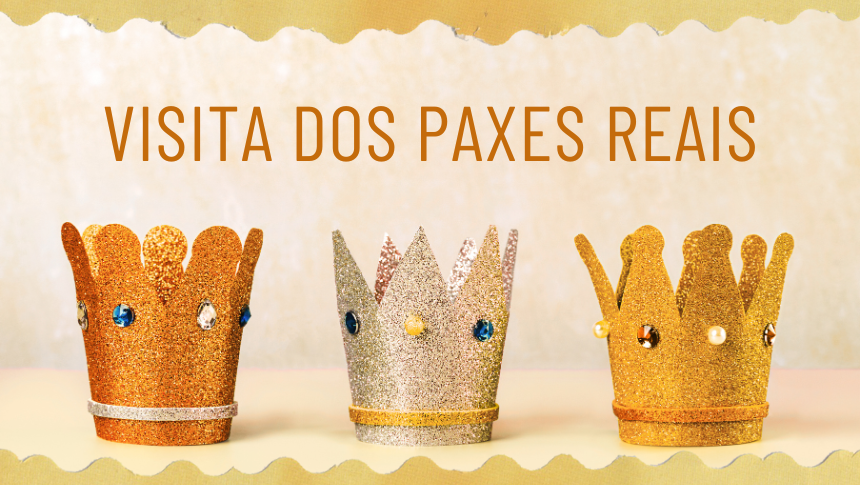 Visita dos paxes reais ás bibliotecas