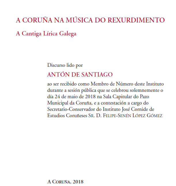 Portada discurso de ingreso