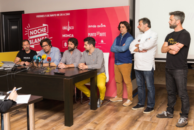 O concelleiro de Emprego e Economía Social, Alberto Lema, na presentación da Noite Branca