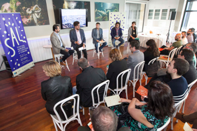 El alcalde, Xulio Ferreiro, participó en la presentación del Festival SAL.