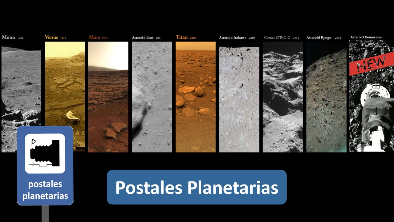 Imaxe da postal planetaria