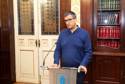 O concelleiro de Emprego e Economía Social, Alberto Lema. 