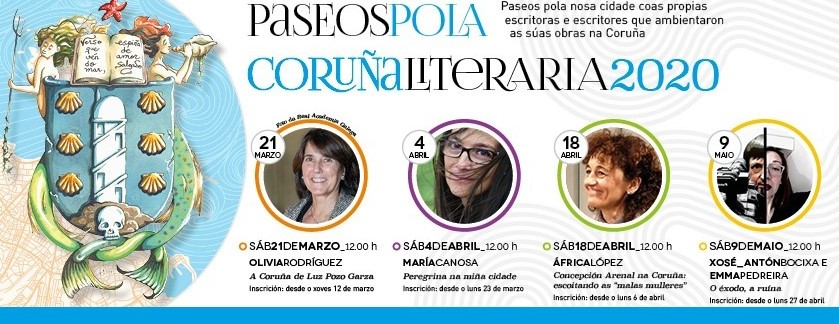 Paseos pola Coruña Literaria primavera 2020