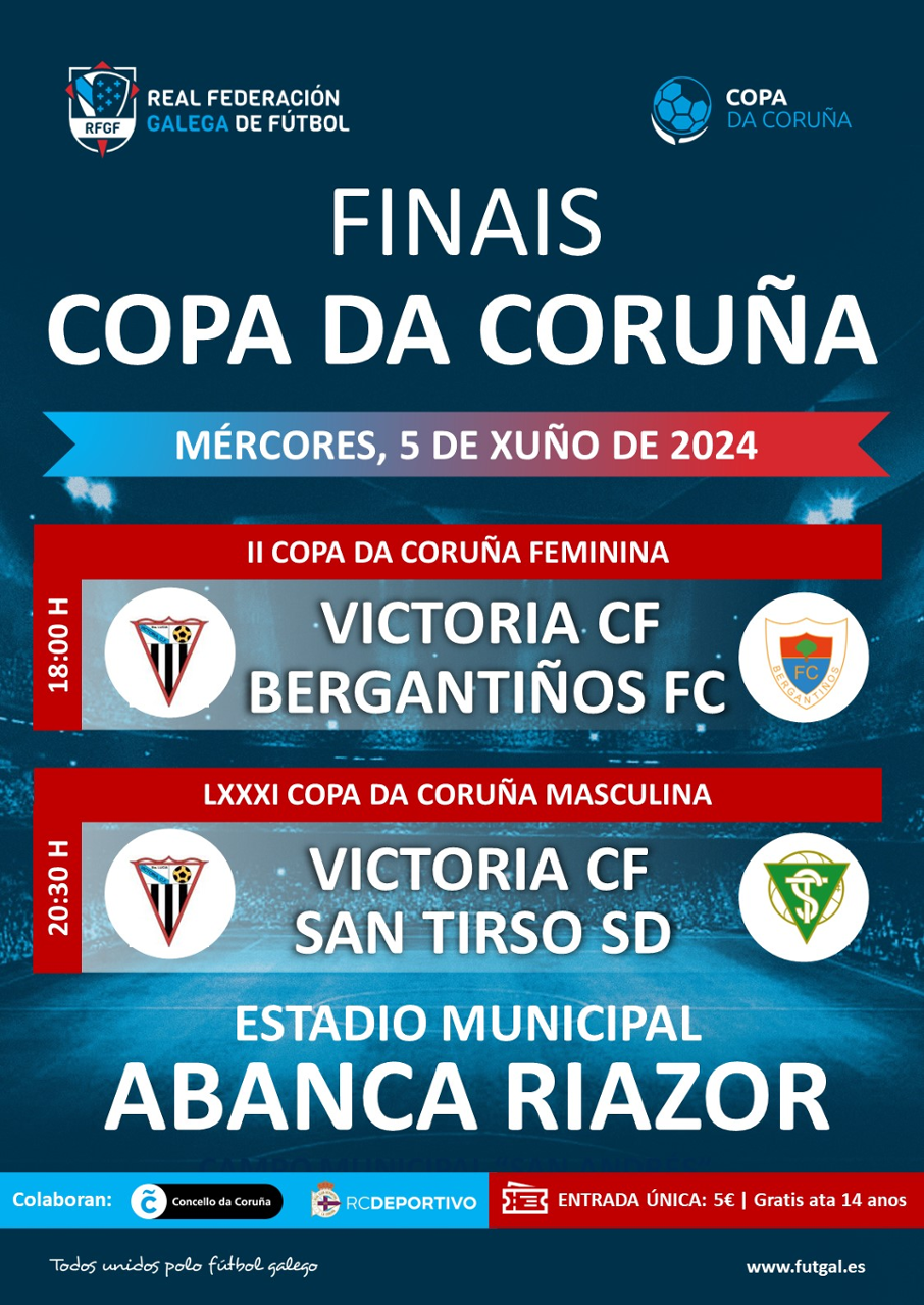 Cartel finales de copa de A Coruña