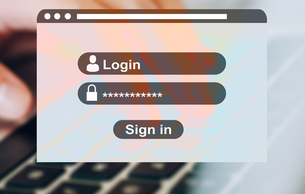 Fiestra nunha pantalla de ordenador co usuario e contrasinal.