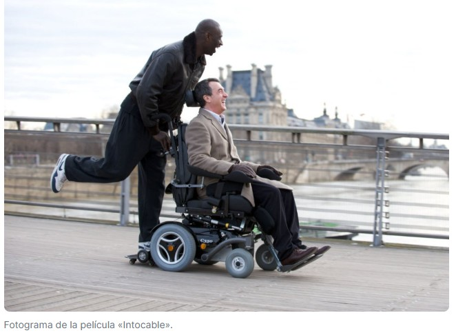 fotograma de la pelicula Intocable