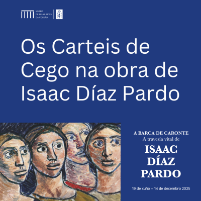 cartel do evento coa imaxe da mostra sobre Díaz Pardo