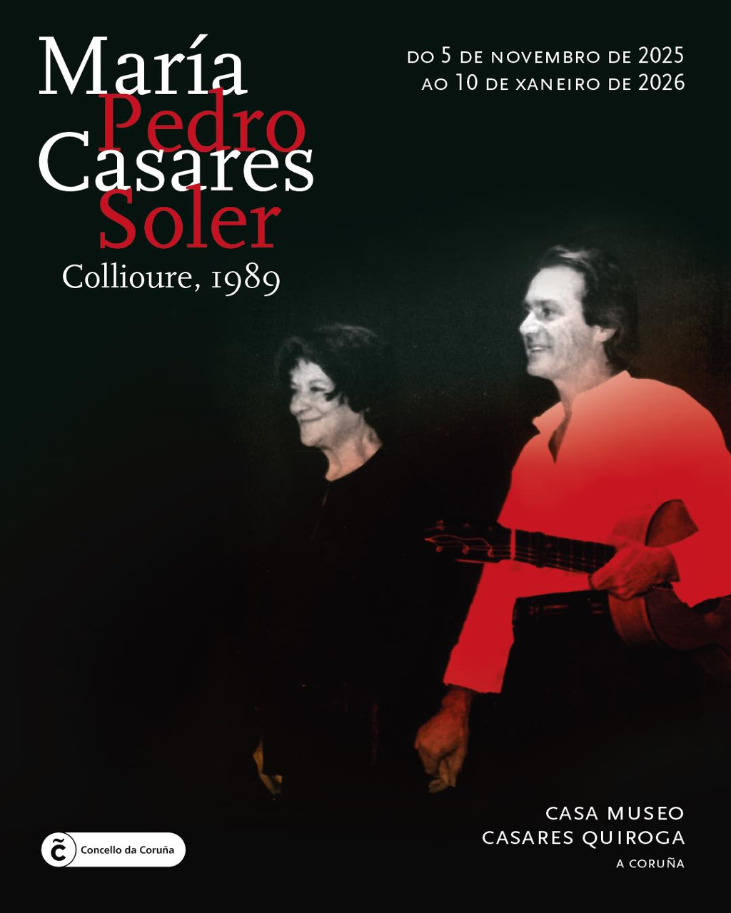 María Casares, Pedro Soler. Collioure 1989