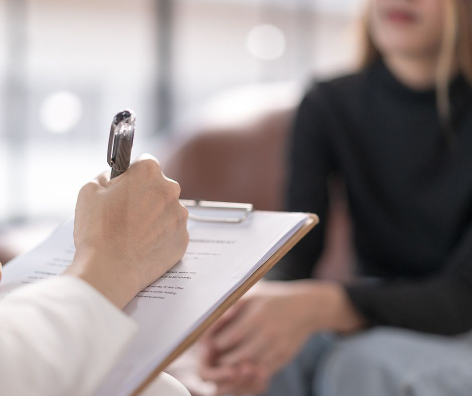 Fotografía dunha consulta psicolóxica.