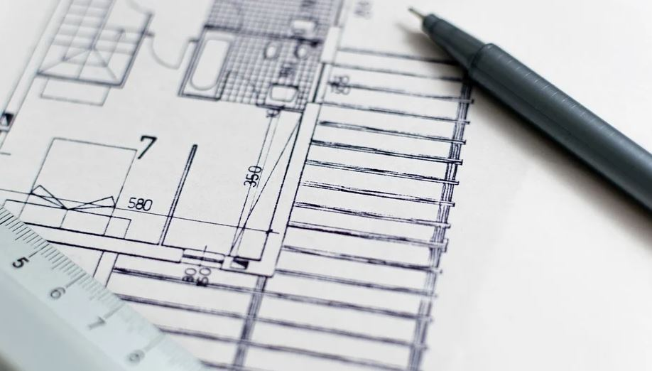 Plano dunha vivenda.