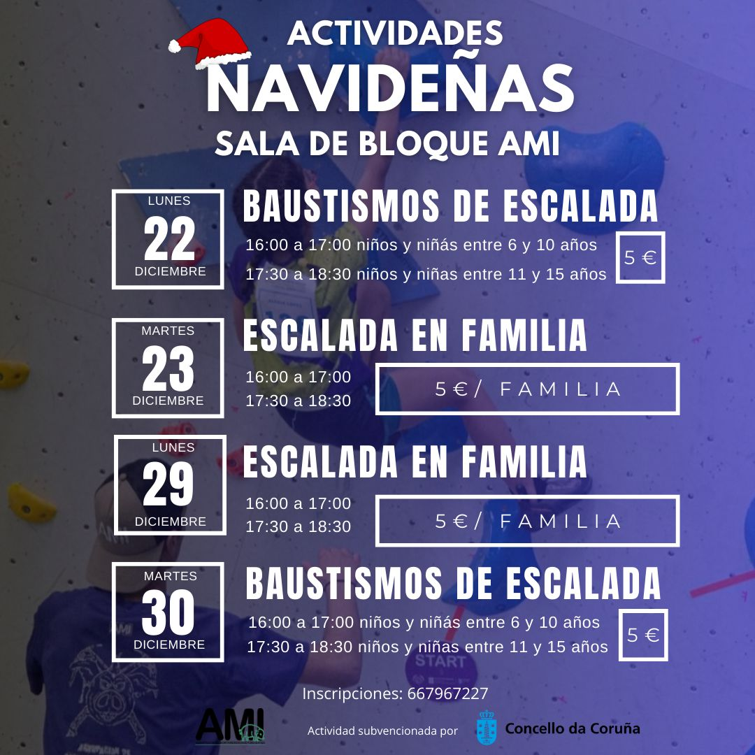 Cartel de las actividades