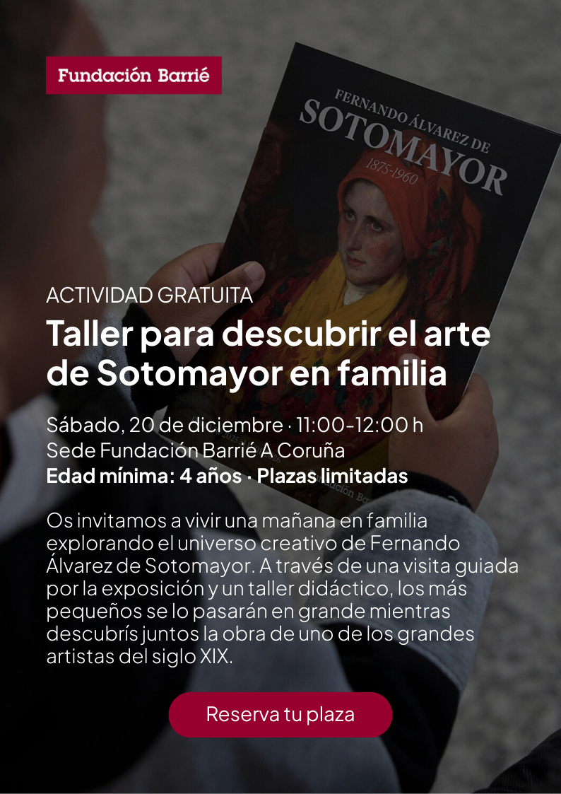 cartel Taller para descubrir a arte de Sotomayor en familia