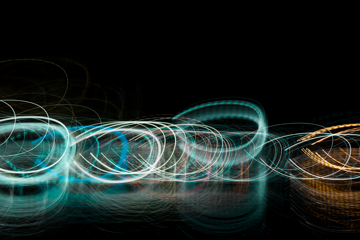 Luces nocturnas borrosas