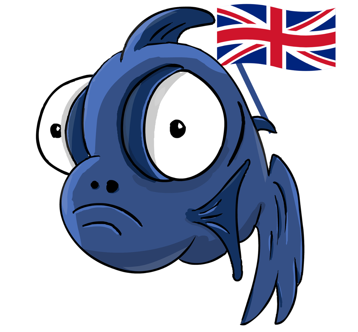 peixe con bandeira inglesa