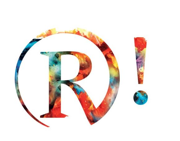 Letra R maiúscula con signo de admiración ao final