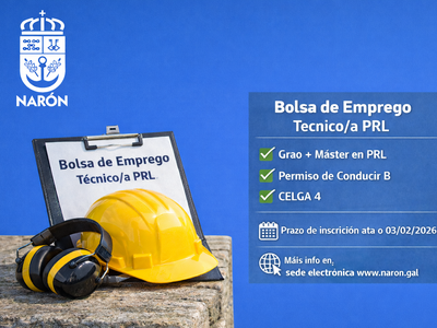 Bolsa de emprego para técnico/a de prevención de riscos