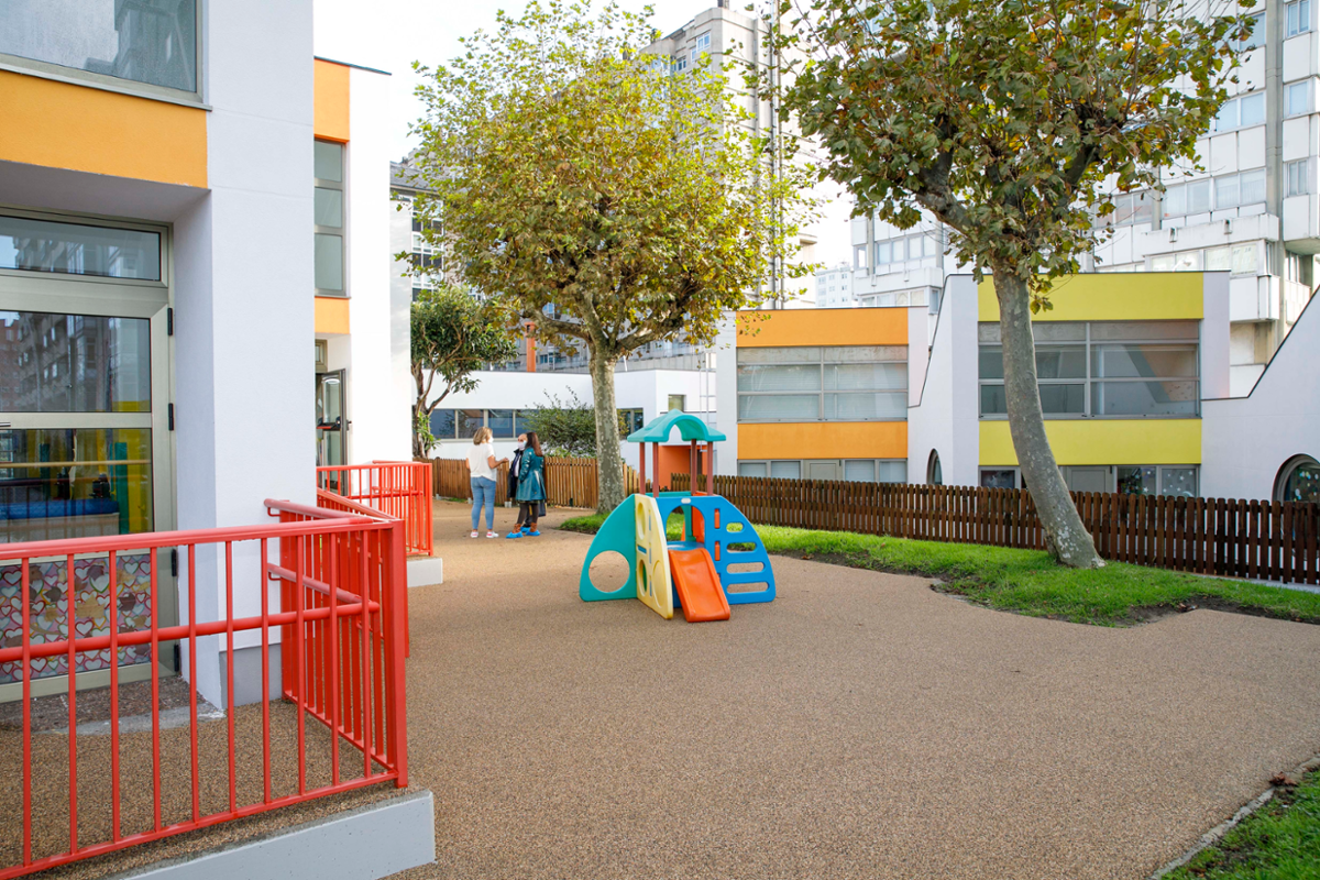 La Escuela Infantil Arela, en el barrio de Elviña, en imagen de archivo