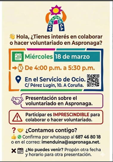 Cartel da presentación.