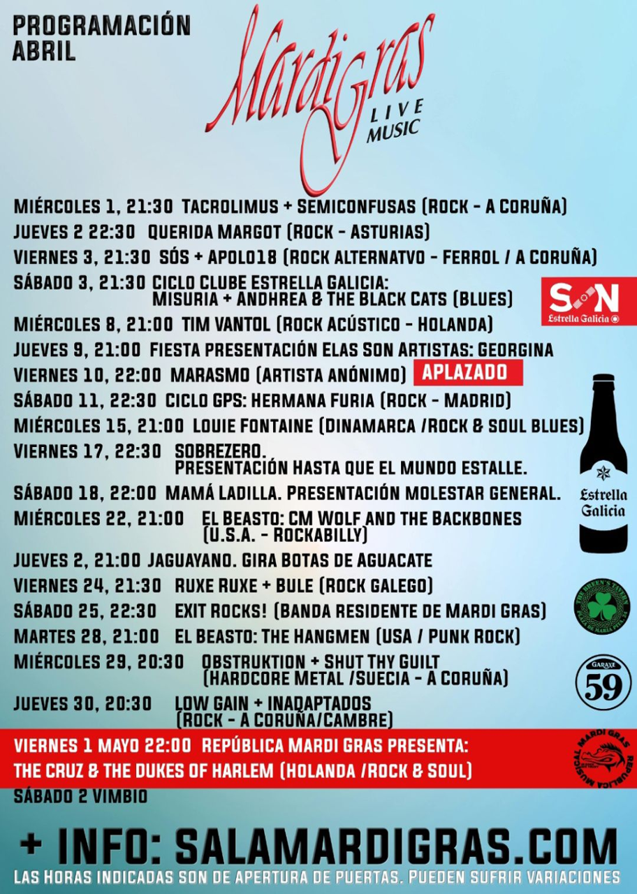 cartel coa programación