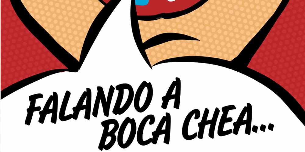 Falando a boca chea
