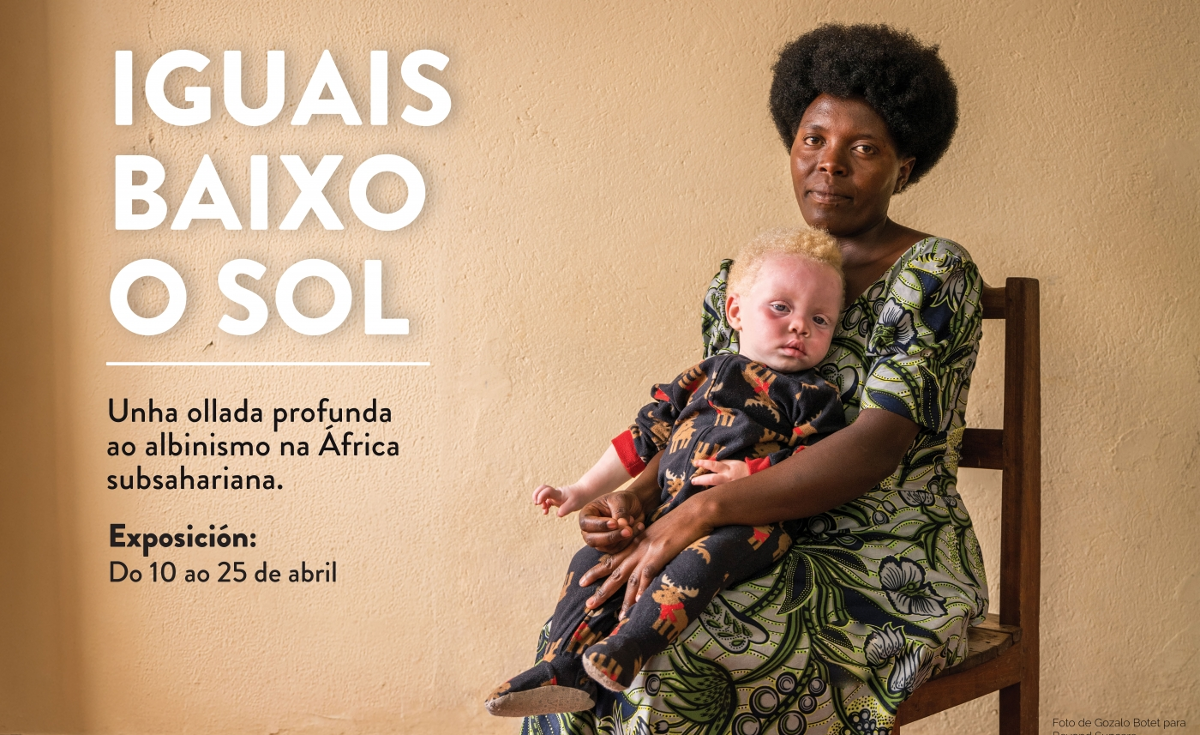 cartel da exposición Iguais baixo o sol