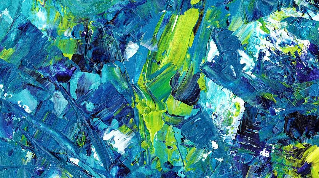 Pintura en un cuadro.