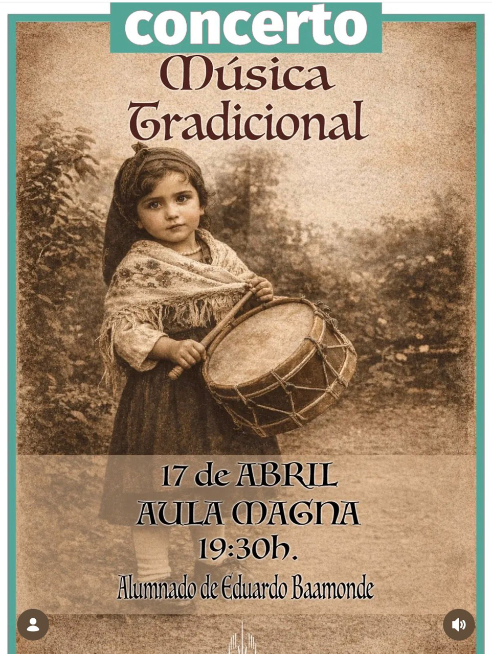 cartel concerto música tradicional