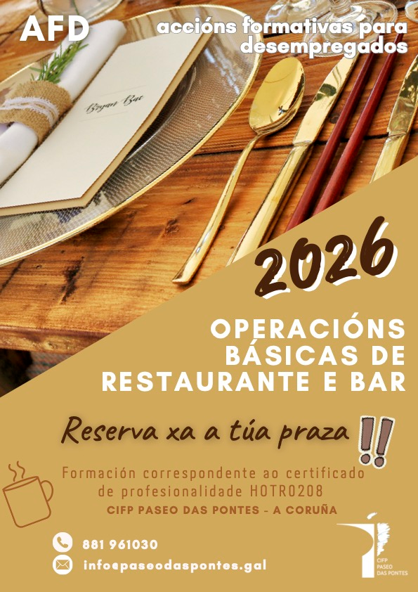 Cartel da formación.