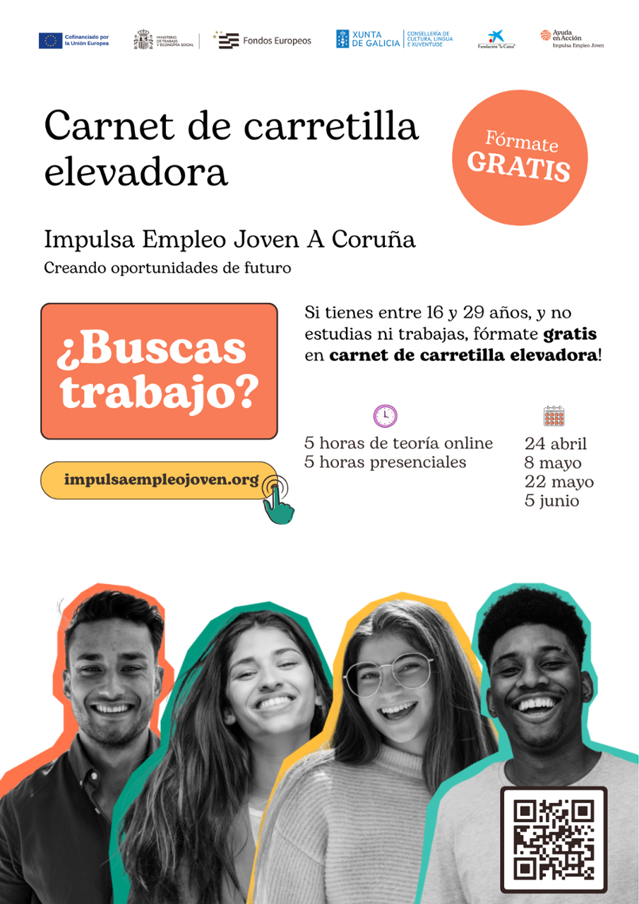 Cartel con los datos del curso