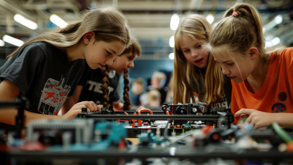 nenas nun taller de tecnoloxía