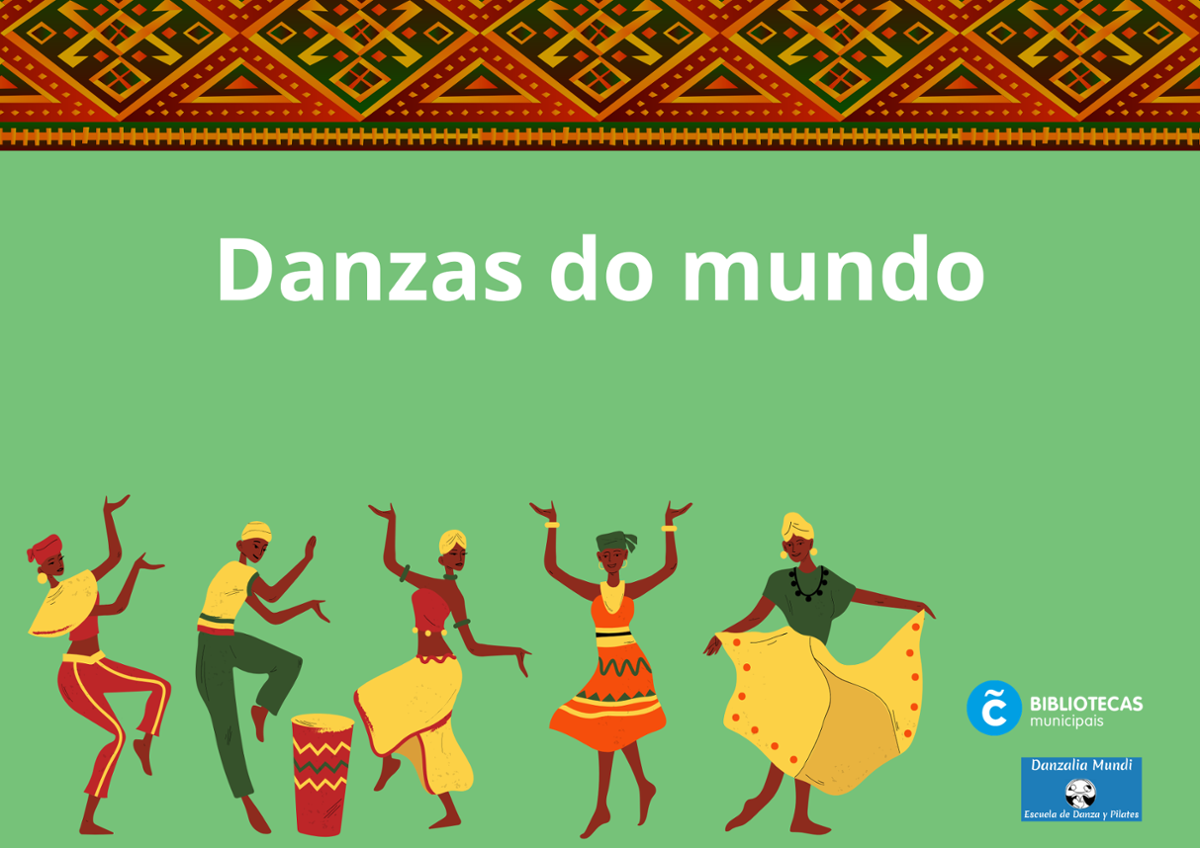 Ilustración de persoas danzando