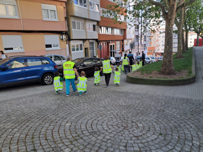 Visita da Policía Local á EIM Monte Alto