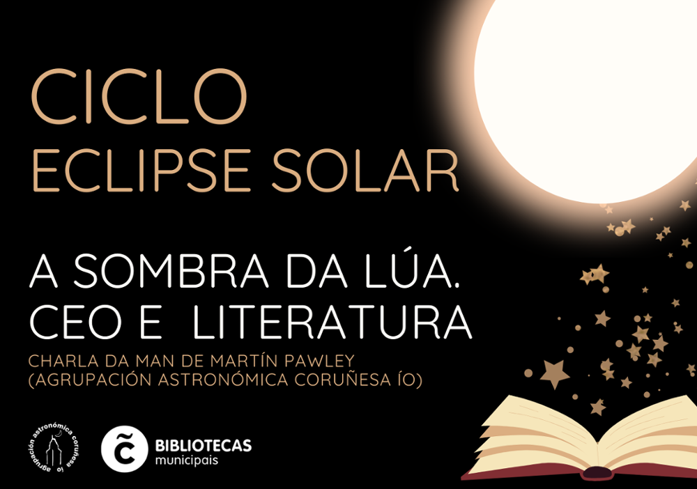 Cartel da charla A sombra da lúa