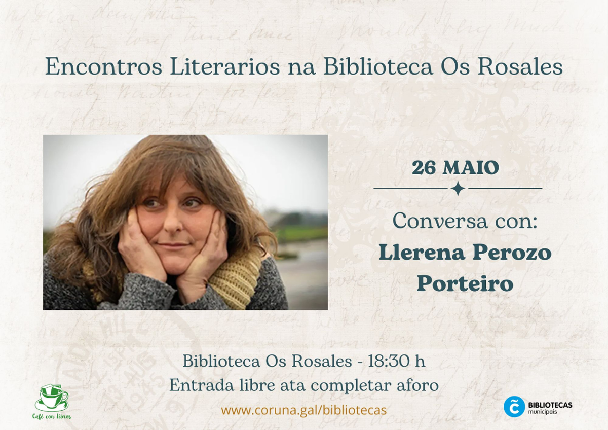 Cartel para a conversa con Llerena Perozo Porteiro