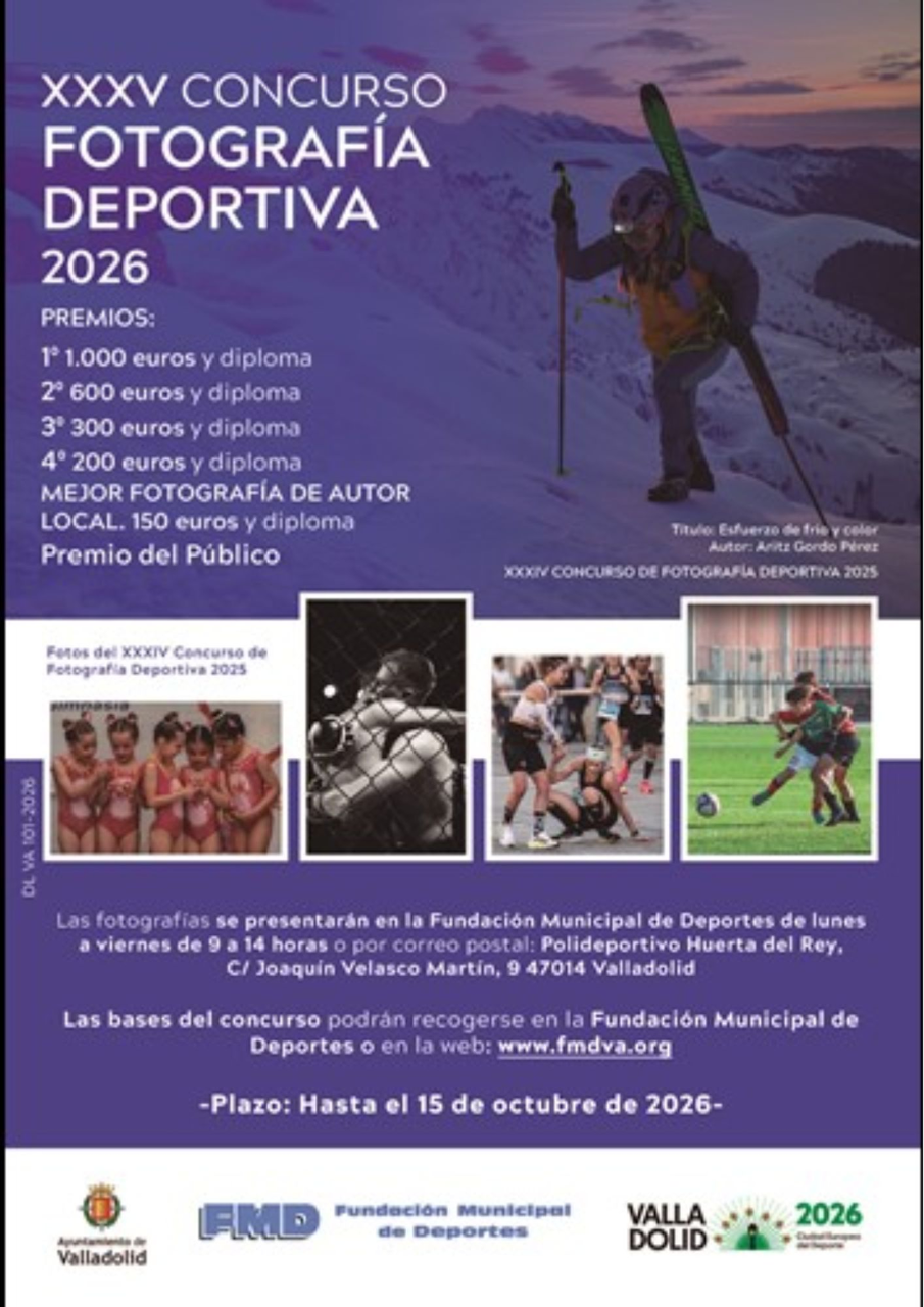 Cartel XXXV Concurso de fotografía deportiva 2026