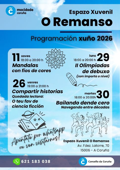 Banner das actividades do mes de xuño 2026