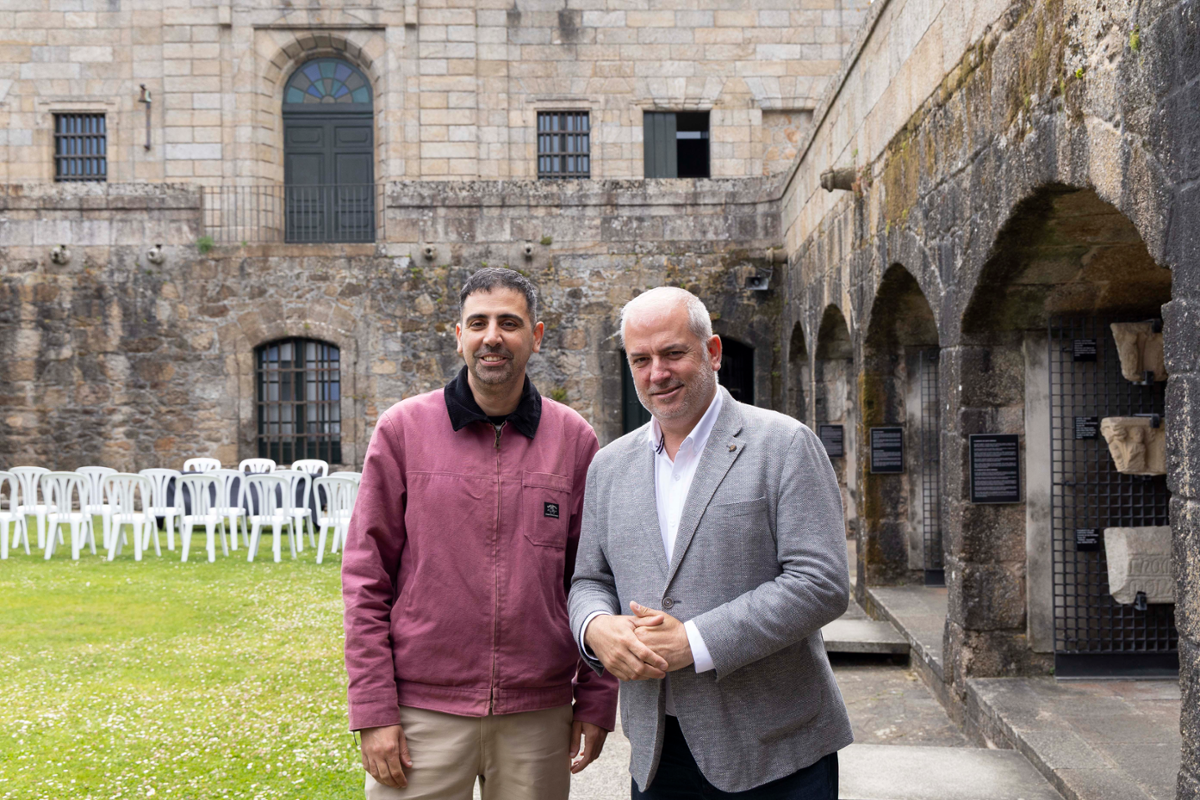 O concelleiro de Cultura e Turismo, Gonzalo Castro, e o directo de Noite Bohemia, Javier Fernández Mariño. 