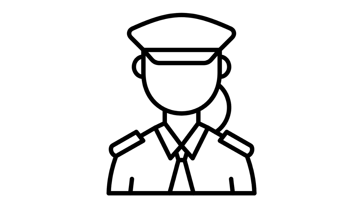 Debixo dunha policía.