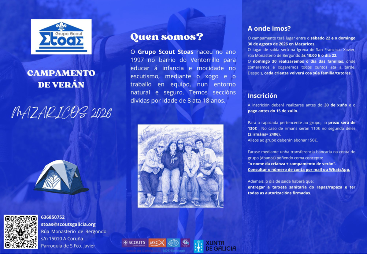 cartel do campamento