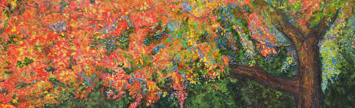 Pintura dunha árbore.
