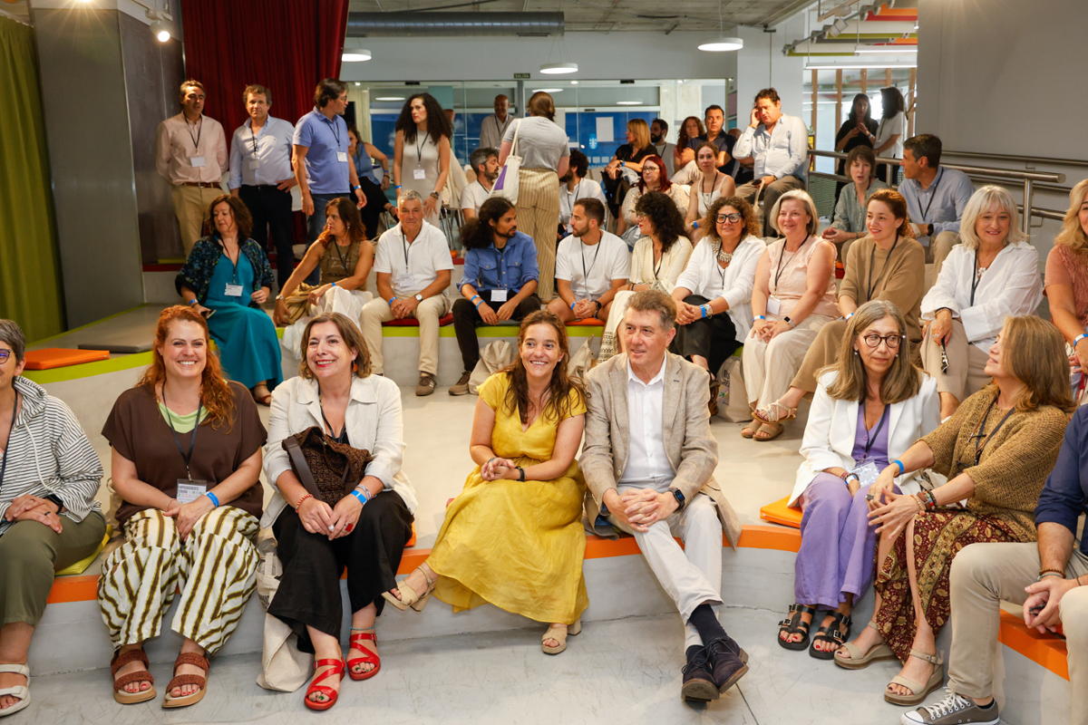 A alcaldesa, Inés Rey, durante o acto do 10º aniversario de Accede Papagaio.